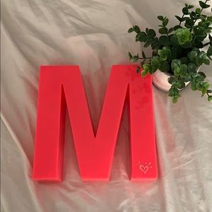 Light Up “M” Sign